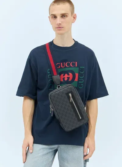 Gucci Gg Crossbody Bag In Black