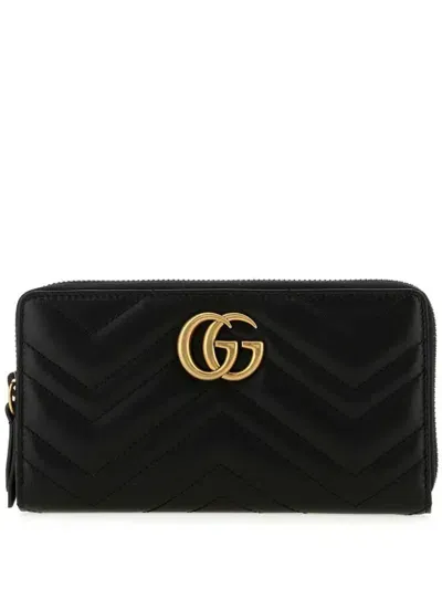 Gucci Gg Marmont Leather Wallet In 1000|1000