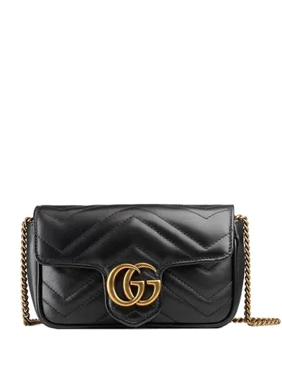 Gucci Gg Marmont Shoulder Bag In Black