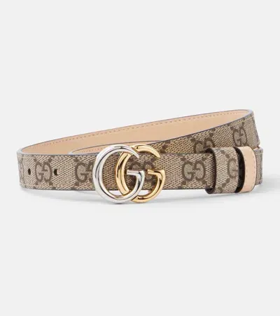 Gucci Gg Marmont Reversible Belt In Red