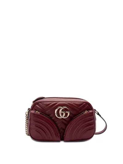 Gucci `gg Marmont` Shoulder Bag In Red