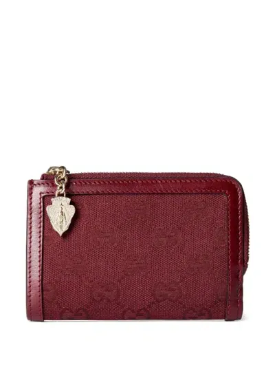 Gucci Gg Mini Wallet In Red