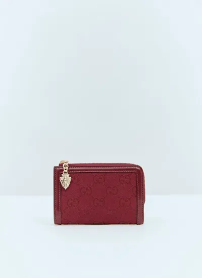 Gucci Gg Mini Wallet In Red