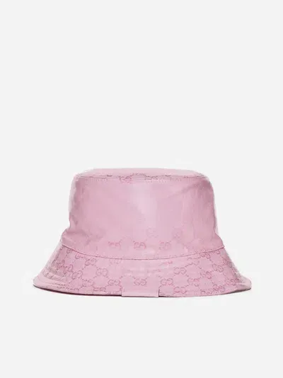 Gucci Gg Jacquard Bucket Hat In Pink