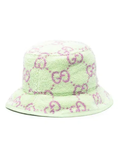 Gucci Gg Plonge Cloche Hat In Green