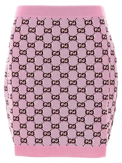 Gucci Gg Skirt In Pink