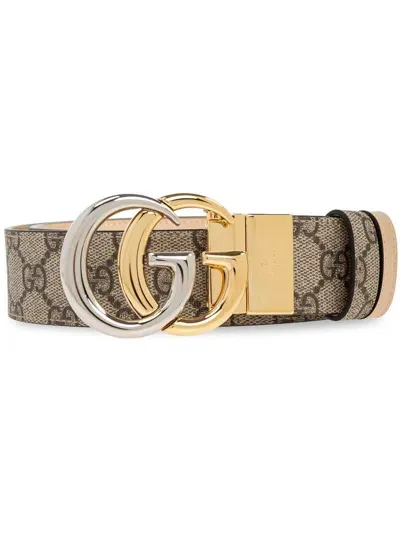 Gucci Gg Supreme Belt In Multi