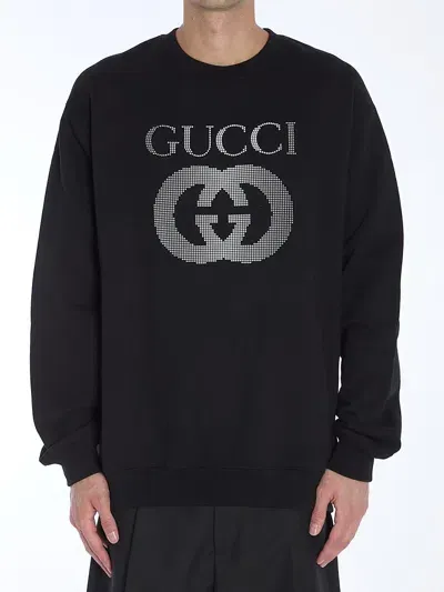 Gucci Gg Sweatshirt In Black