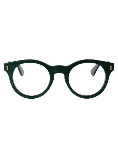 Gucci Gg1266o Glasses In 003 Green Green Transpare