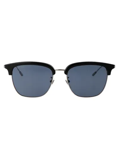 Gucci Gg1275sa Sunglasses In 003 Black Ruthenium Blue