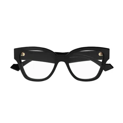 Gucci Gg1424o 005 Glasses In 005 Black Black Transpare