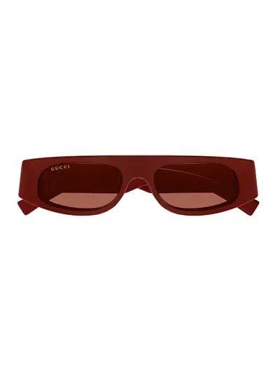 Gucci Gg1771s Sunglasses In Burgundy Burgundy Bro