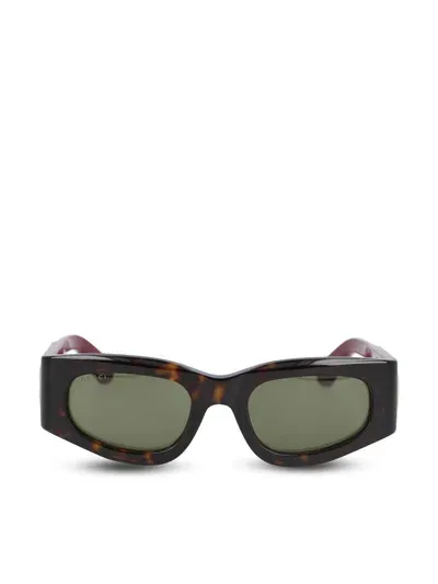 Gucci Glasses In Havana-red-green