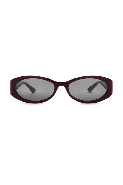 Gucci Hailey Sunglasses In Burgundy