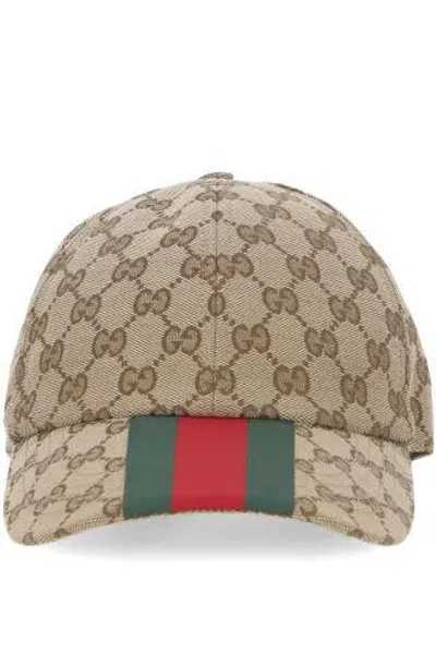 Gucci Hats In Beige/ebony