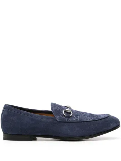 Gucci Horsebit Loafers In Blue