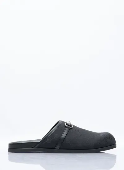 Gucci Horsebit Mules In Black