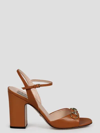 Gucci Horsebit Sandal In Brown