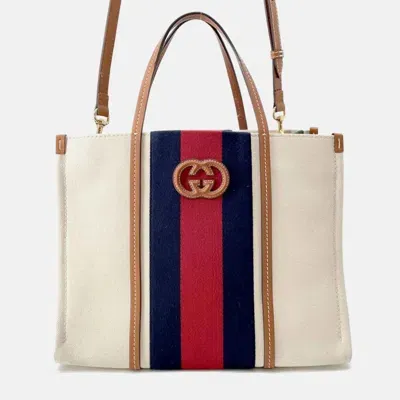 Pre-owned Gucci Interlocking G Medium Tote Bag In Multicolor