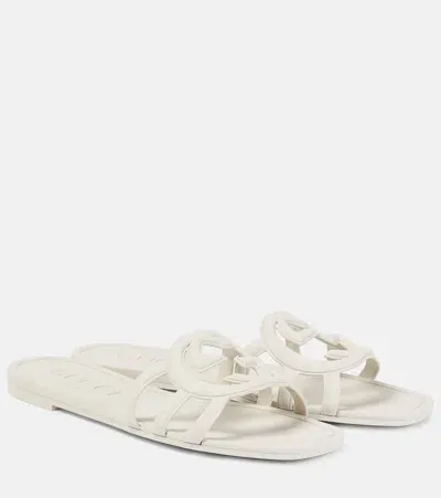 Gucci Damenpantolette Mit Gg In White