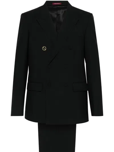 Gucci Interlocking G Suit In Black