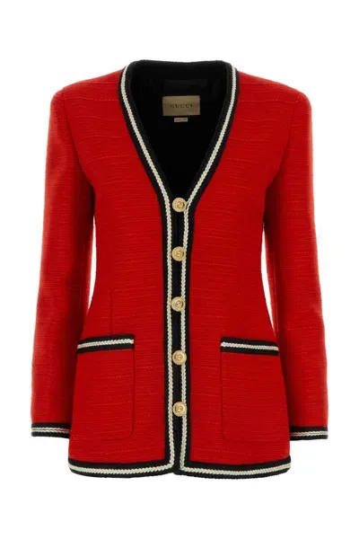 Gucci Jackets And Vests In Red