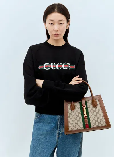 Gucci Jackie 1961 Medium Tote Bag In Brown