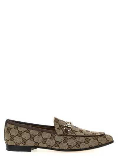 Gucci Jordaan Loafers In Beige