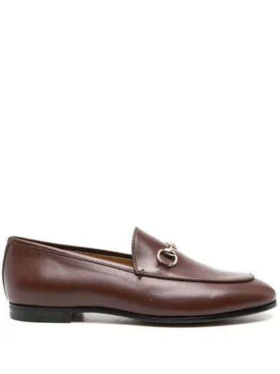 Gucci Jordaan Loafers In Braun