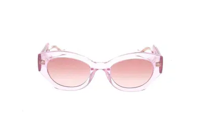 Gucci Eyewear La Piscine Oval In Pink