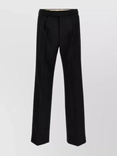 Gucci Men  Web Label Pants In Black