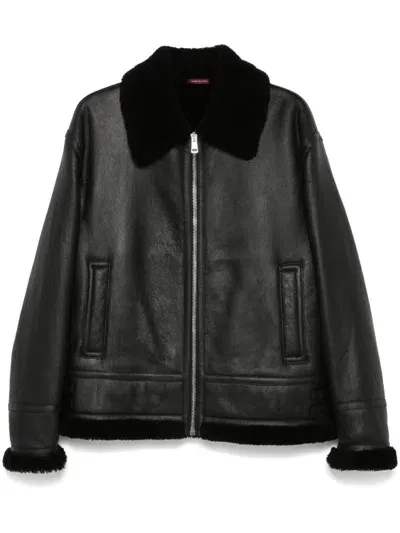 Gucci Leather Jacket In Black