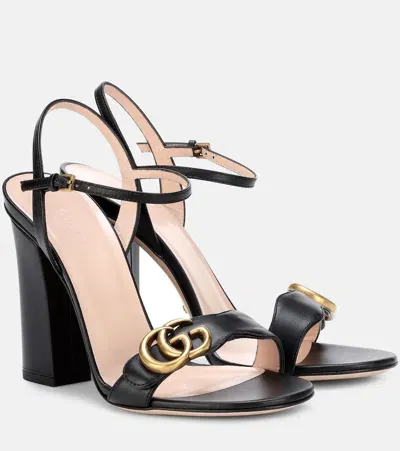 Gucci Leather Sandals In Nero