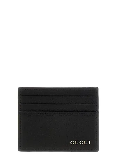 Gucci Logo Card Holder In Black