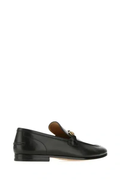 Gucci Black Jordaan Leather Loafers