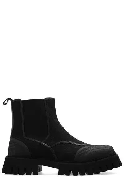 Gucci Gg Ankle Boots In Black