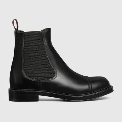 Gucci Leather Boots In Black