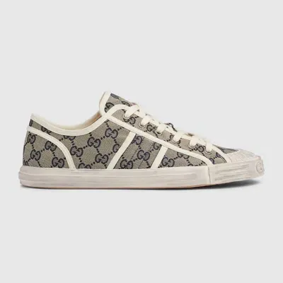 Gucci Gg-print Low-top Sneakers In Nude