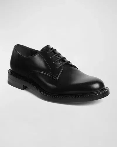 Gucci Men's Henry Leather Lace-up Shoes In 1000