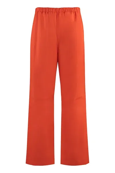 Gucci Red Heavy Trousers In Orange