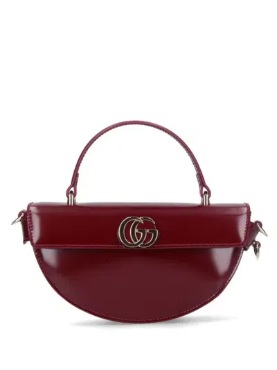 Gucci Mini Half-moon Tote Bag In Red