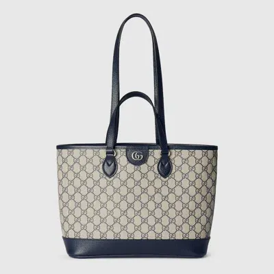 Gucci Ophidia Mini-shopper In Beige,blue