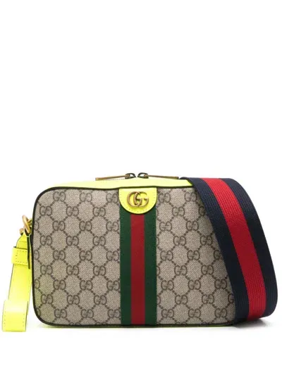 Gucci Ophidia Gg Crossbody Bag In Beige