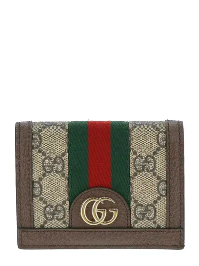 Gucci Ophidia Wallet In Brown