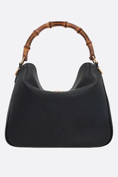 Gucci Medium Diana Leather Tote Bag In Black