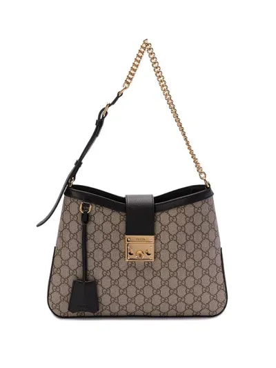 Gucci `padlock` Handbag In Brown