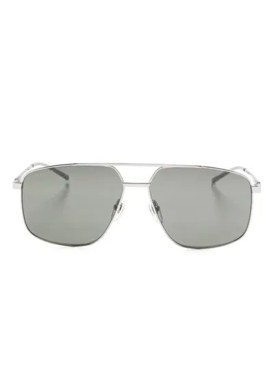 Gucci Pilot-frame Sunglasses In 灰色