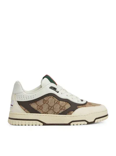 Gucci Re-web Women`s Sneakers In Nude & Neutrals