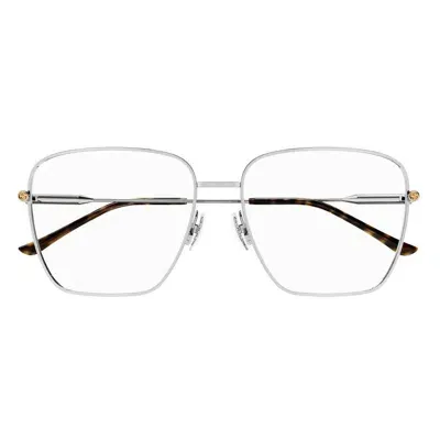 Gucci Rectangle Frame Glasses In 002 Silver Silver Transpa