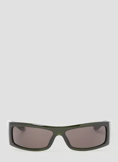 Gucci Rectangular Frame Sunglasses In Green